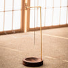 Handgefertigter Holz-Weihrauchbrenner mit Metallhalter für Meditation und Yoga 0