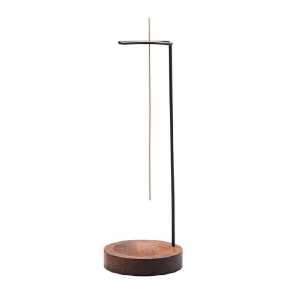Handgefertigter Holz-Weihrauchbrenner mit Metallhalter für Meditation und Yoga 2