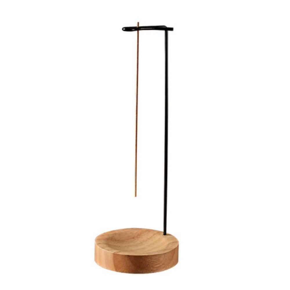 Handgefertigter Holz-Weihrauchbrenner mit Metallhalter für Meditation und Yoga 3