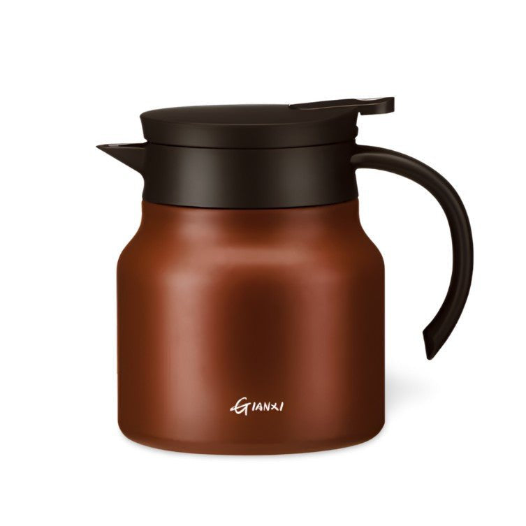 Isolierte Teekanne mit Sieb - 800ml Edelstahl-Keramik, Perfekt für Tee und Getränke 0