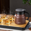 Isolierte Teekanne mit Sieb - 800ml Edelstahl-Keramik, Perfekt für Tee und Getränke 3