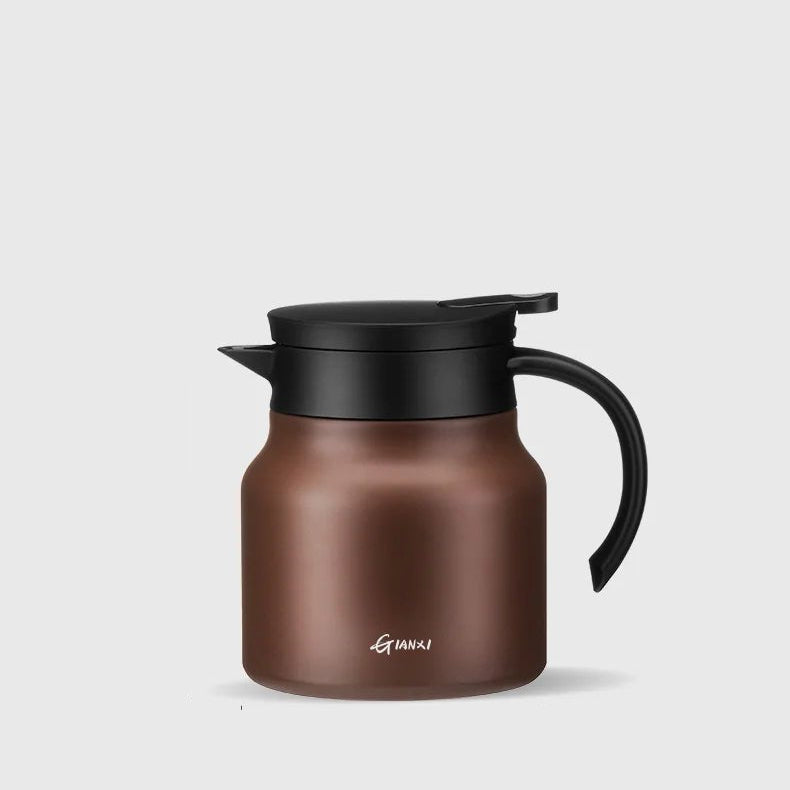 Isolierte Teekanne mit Sieb - 800ml Edelstahl-Keramik, Perfekt für Tee und Getränke 5