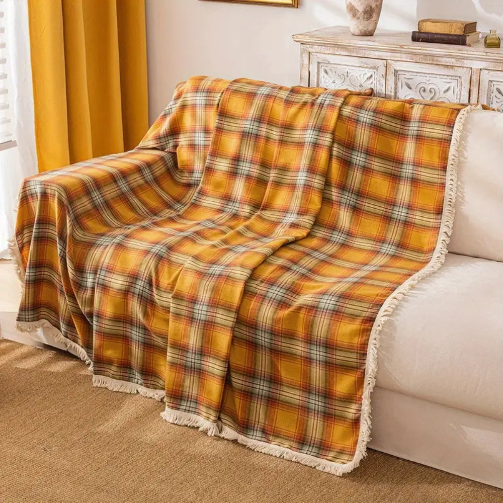 Kastanien Plaid Sofaabdeckung - Rutschfest, Maschinenwaschbar & Pflegeleicht 3
