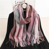 Klassischer Kaschmir Schal Damen - Eleganter Karierter Cashmere Schal für Winterstyles 0