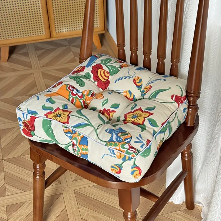 Klassisches Stuhlkissen 40x40 - Bequeme Sitzkissen für Innen- und Außenbereich, Pflegeleicht, Boho-Design 4