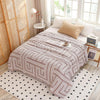 Leichte Baumwolldecke Beige - Atmungsaktive Wolldecke für Sofa & Bett 0