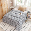 Leichte Baumwolldecke Beige - Atmungsaktive Wolldecke für Sofa & Bett 5