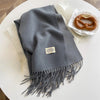 Luxuriöser Doppelt Pashmina Schal mit Quasten für Damen – Eleganter Stil und Komfort 0