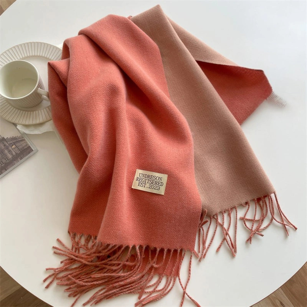Luxuriöser Doppelt Pashmina Schal mit Quasten für Damen – Eleganter Stil und Komfort 11