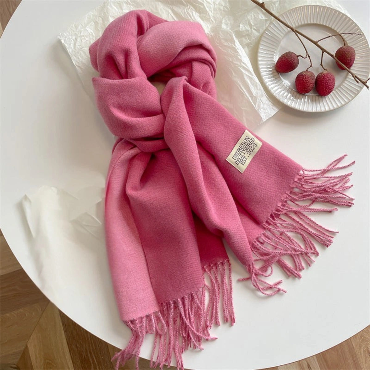 Luxuriöser Doppelt Pashmina Schal mit Quasten für Damen – Eleganter Stil und Komfort 3