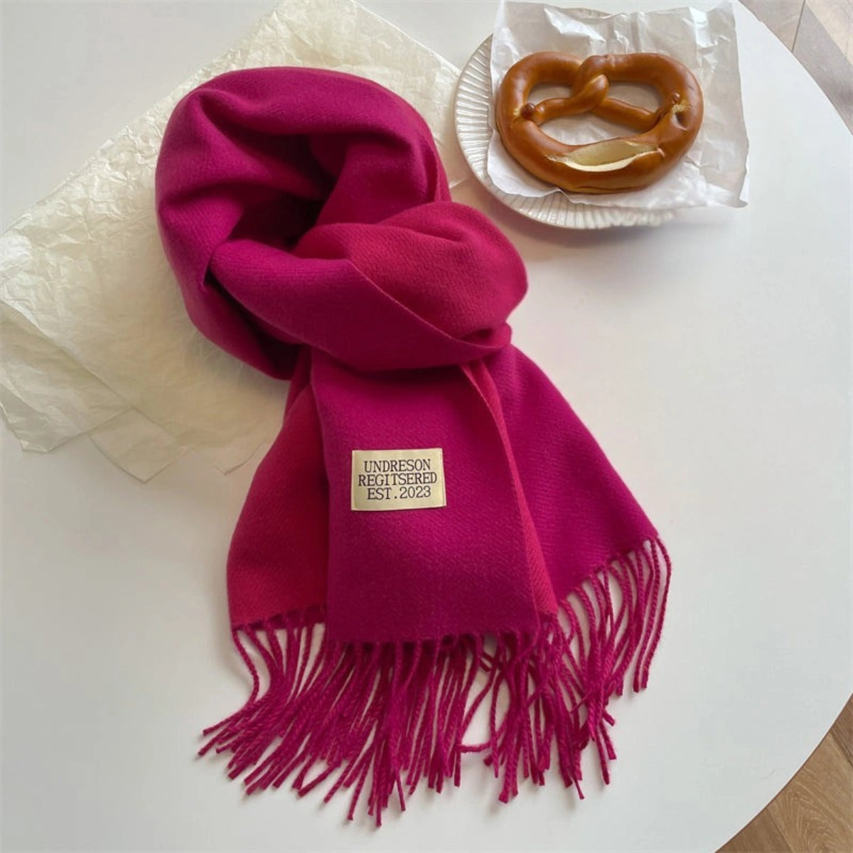 Luxuriöser Doppelt Pashmina Schal mit Quasten für Damen – Eleganter Stil und Komfort 4