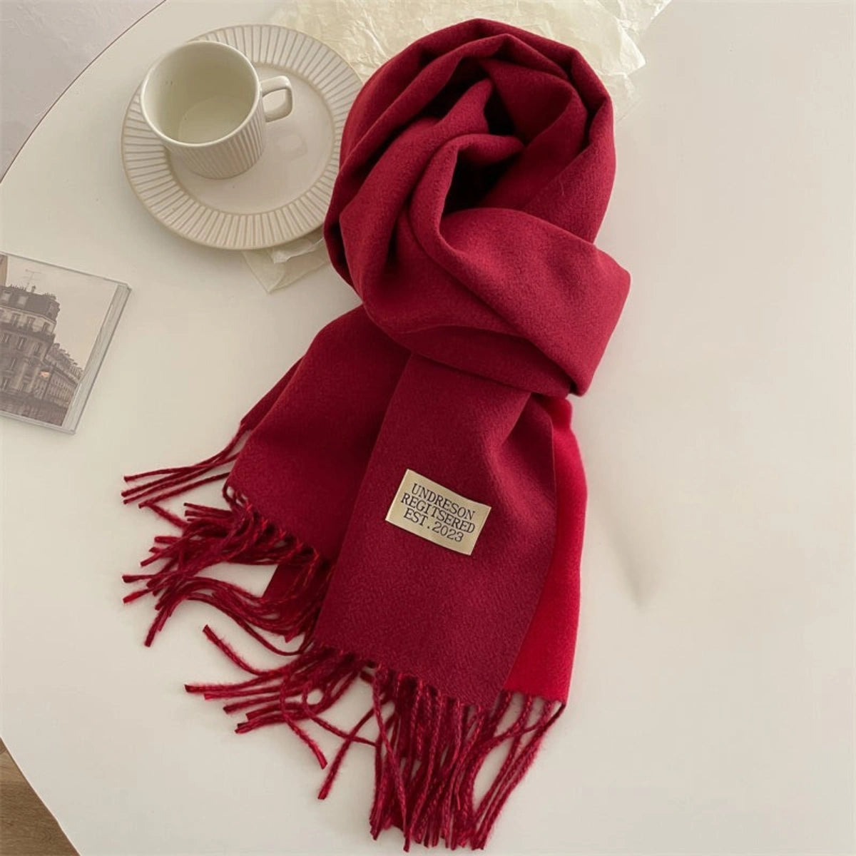 Luxuriöser Doppelt Pashmina Schal mit Quasten für Damen – Eleganter Stil und Komfort 5