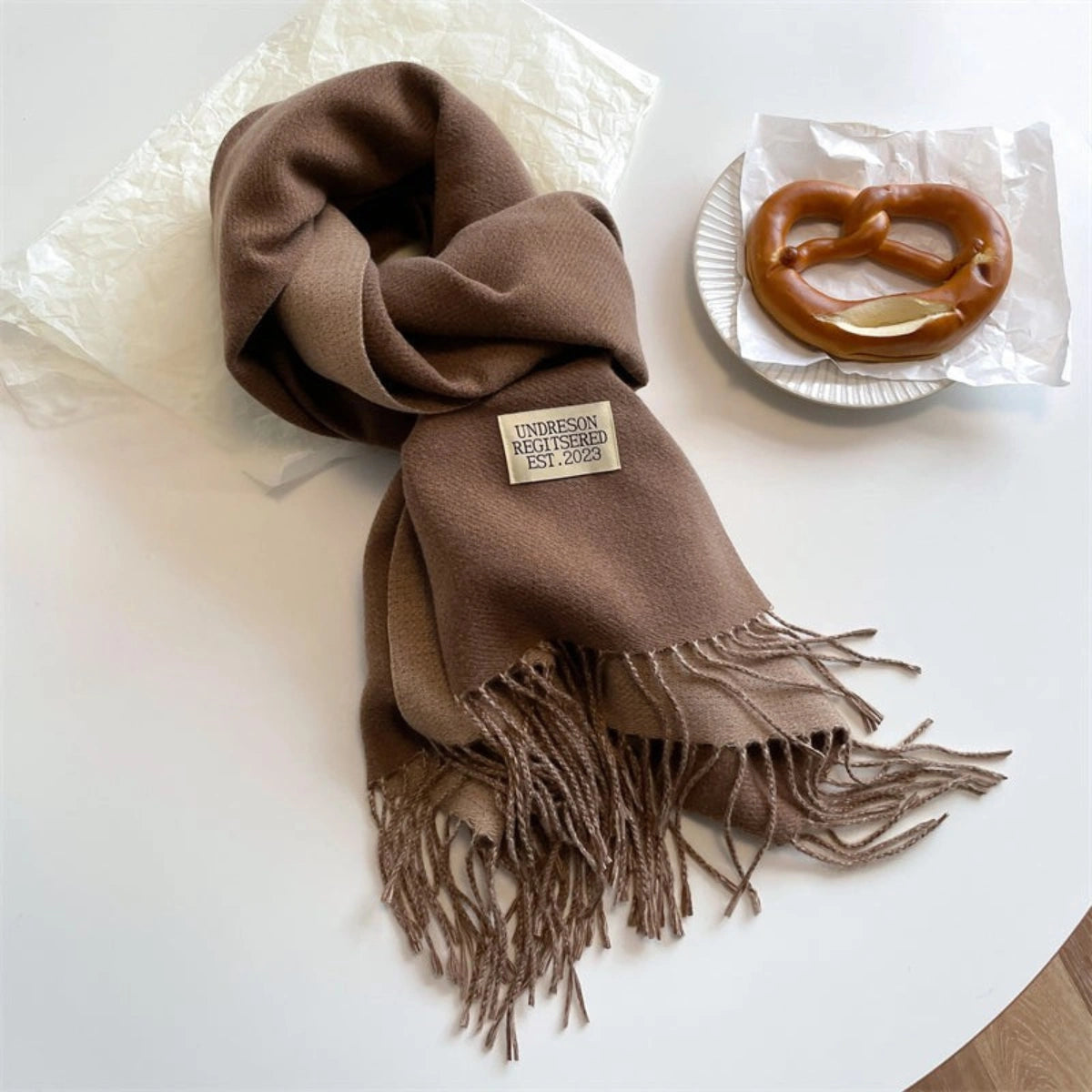 Luxuriöser Doppelt Pashmina Schal mit Quasten für Damen – Eleganter Stil und Komfort 8