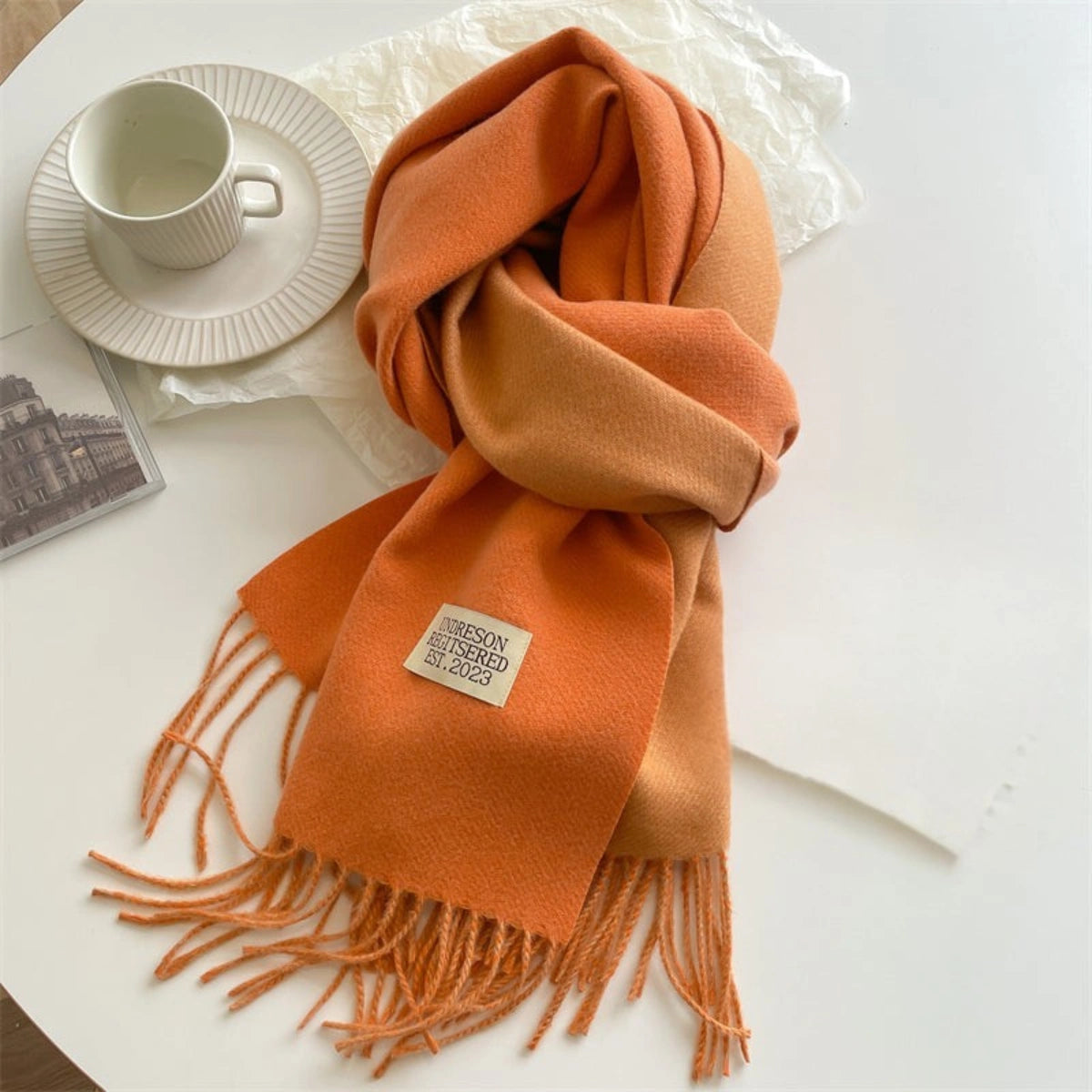Luxuriöser Doppelt Pashmina Schal mit Quasten für Damen – Eleganter Stil und Komfort 9