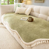 Luxus Chenille Sofaabdeckung mit Quasten - Eleganter Schutz und Pflegeleicht 2