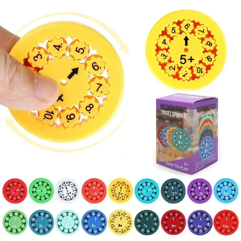 Mati – Kinder Mathe-Spielzeug – Fidget-Spinner für Spielerisches Lernen und Konzentrationsförderung 0