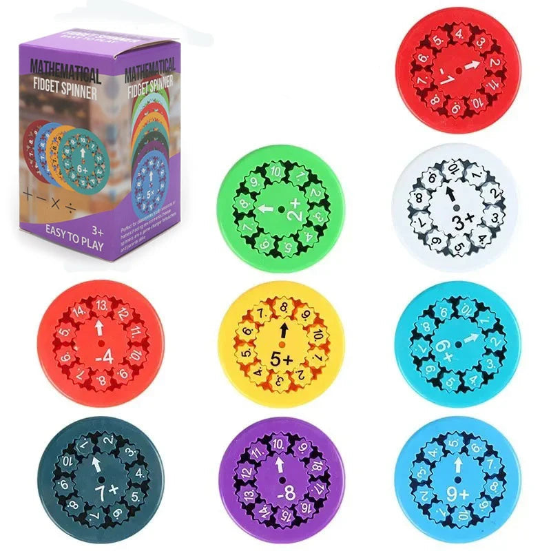 Mati – Kinder Mathe-Spielzeug – Fidget-Spinner für Spielerisches Lernen und Konzentrationsförderung 3