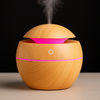 Mini LED Ultraschall-Luftbefeuchter mit Aromatherapie und Holzdesign für gesundes Raumklima 1