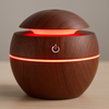 Mini LED Ultraschall-Luftbefeuchter mit Aromatherapie und Holzdesign für gesundes Raumklima 2