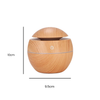 Mini LED Ultraschall-Luftbefeuchter mit Aromatherapie und Holzdesign für gesundes Raumklima 7
