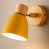 Minimalistische LED Wandleuchte aus Holz für Schlafzimmer - Wandlampe Innen, Sanftes Licht 0