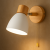 Minimalistische LED Wandleuchte aus Holz für Schlafzimmer - Wandlampe Innen, Sanftes Licht 11