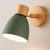 Minimalistische LED Wandleuchte aus Holz für Schlafzimmer - Wandlampe Innen, Sanftes Licht 12