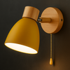 Minimalistische LED Wandleuchte aus Holz für Schlafzimmer - Wandlampe Innen, Sanftes Licht 1