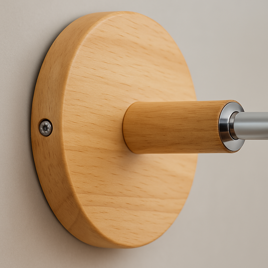 Minimalistische LED Wandleuchte aus Holz für Schlafzimmer - Wandlampe Innen, Sanftes Licht 3