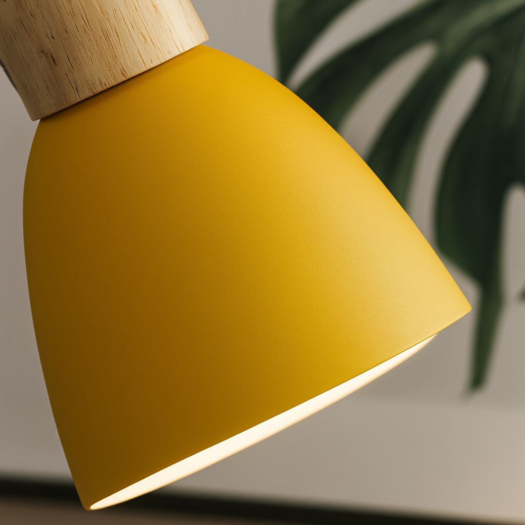 Minimalistische LED Wandleuchte aus Holz für Schlafzimmer - Wandlampe Innen, Sanftes Licht 4