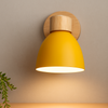 Minimalistische LED Wandleuchte aus Holz für Schlafzimmer - Wandlampe Innen, Sanftes Licht 5