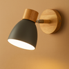 Minimalistische LED Wandleuchte aus Holz für Schlafzimmer - Wandlampe Innen, Sanftes Licht 6