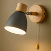 Minimalistische LED Wandleuchte aus Holz für Schlafzimmer - Wandlampe Innen, Sanftes Licht 7