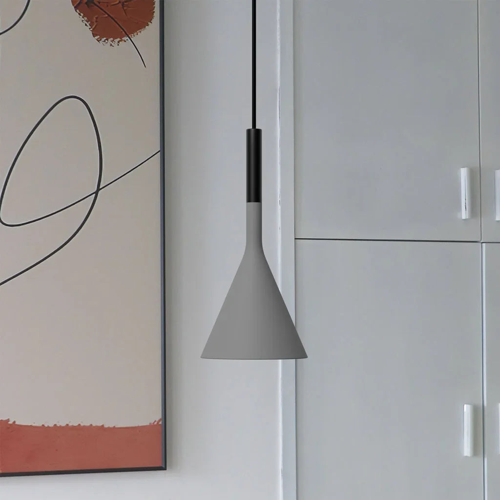 Moderne Pendelleuchte aus Zement - Stilvolle Hängeleuchte für Esszimmer und Wohnzimmer 0