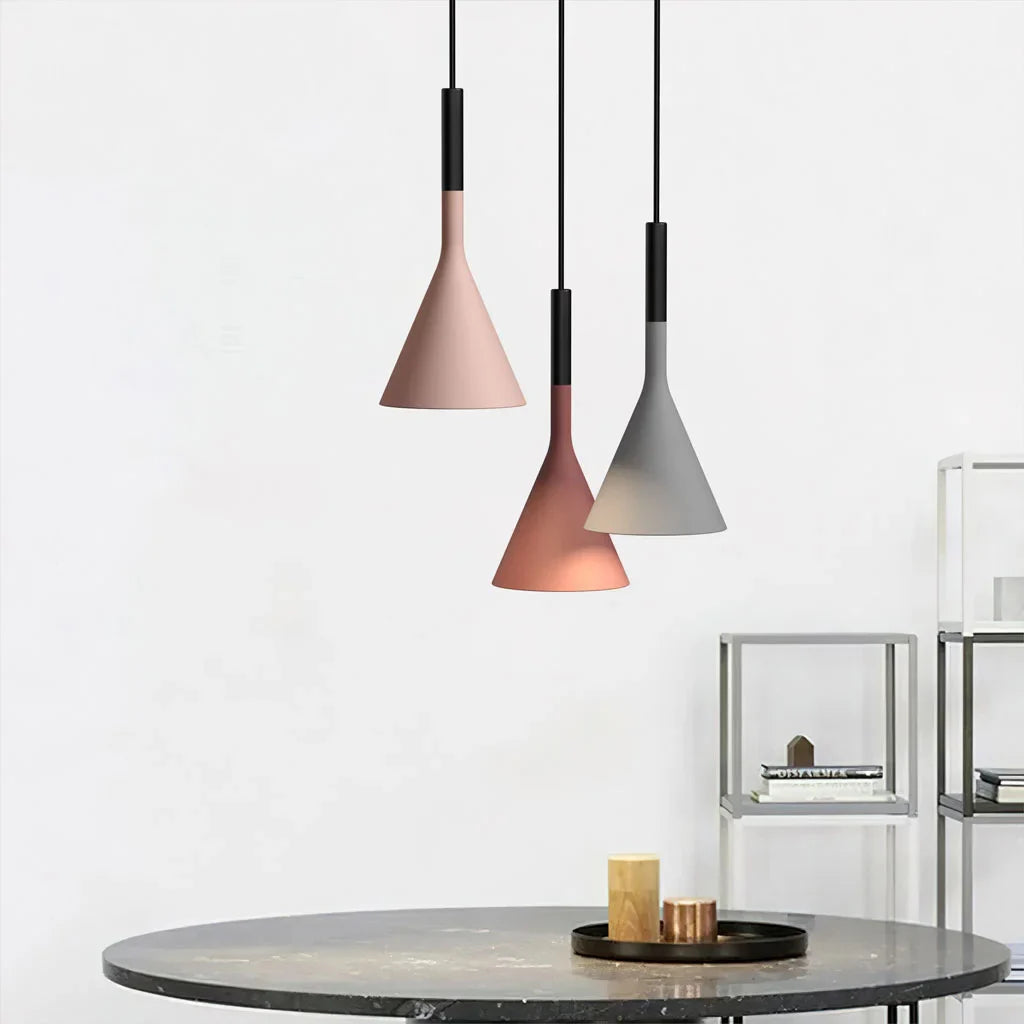 Moderne Pendelleuchte aus Zement - Stilvolle Hängeleuchte für Esszimmer und Wohnzimmer 1