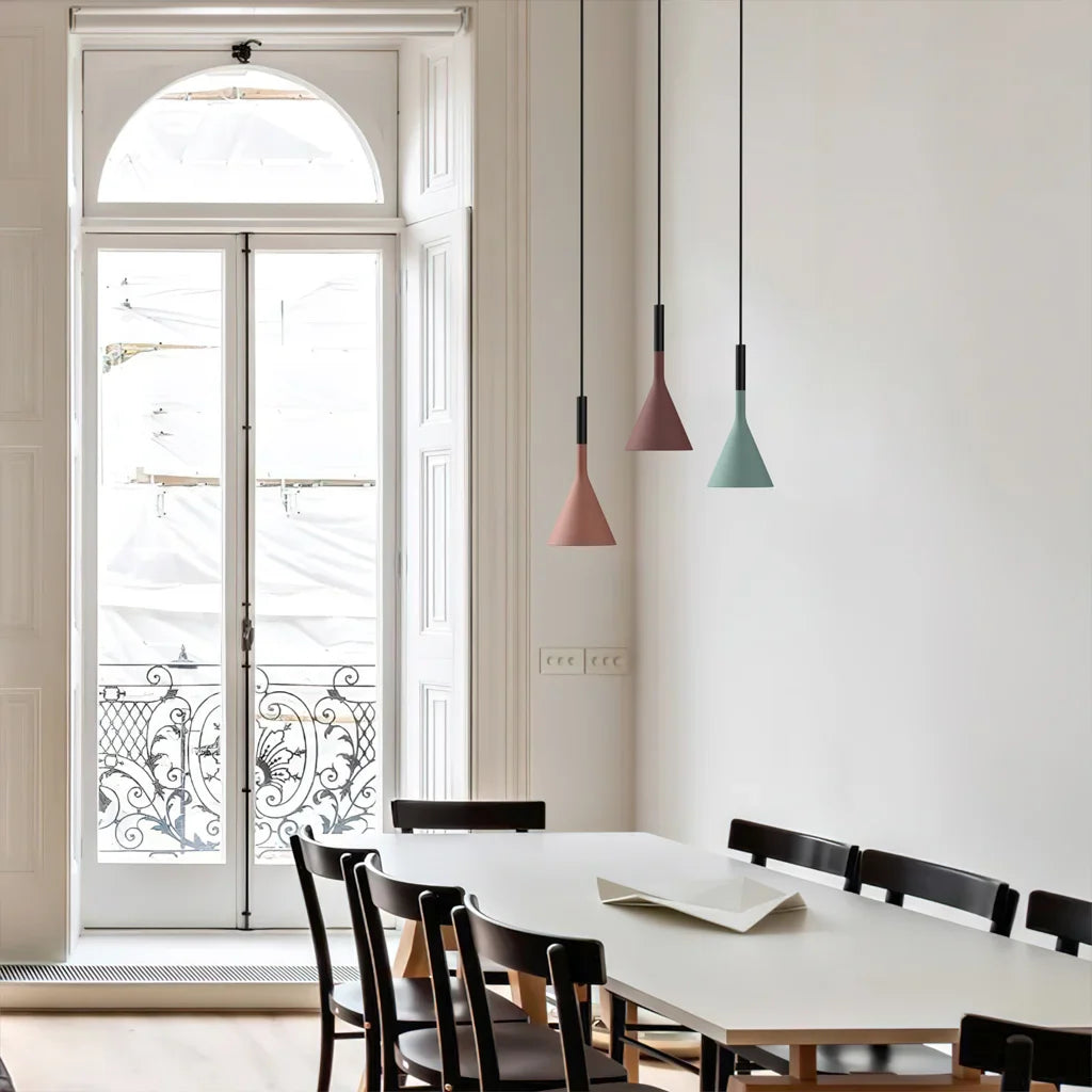 Moderne Pendelleuchte aus Zement - Stilvolle Hängeleuchte für Esszimmer und Wohnzimmer 2