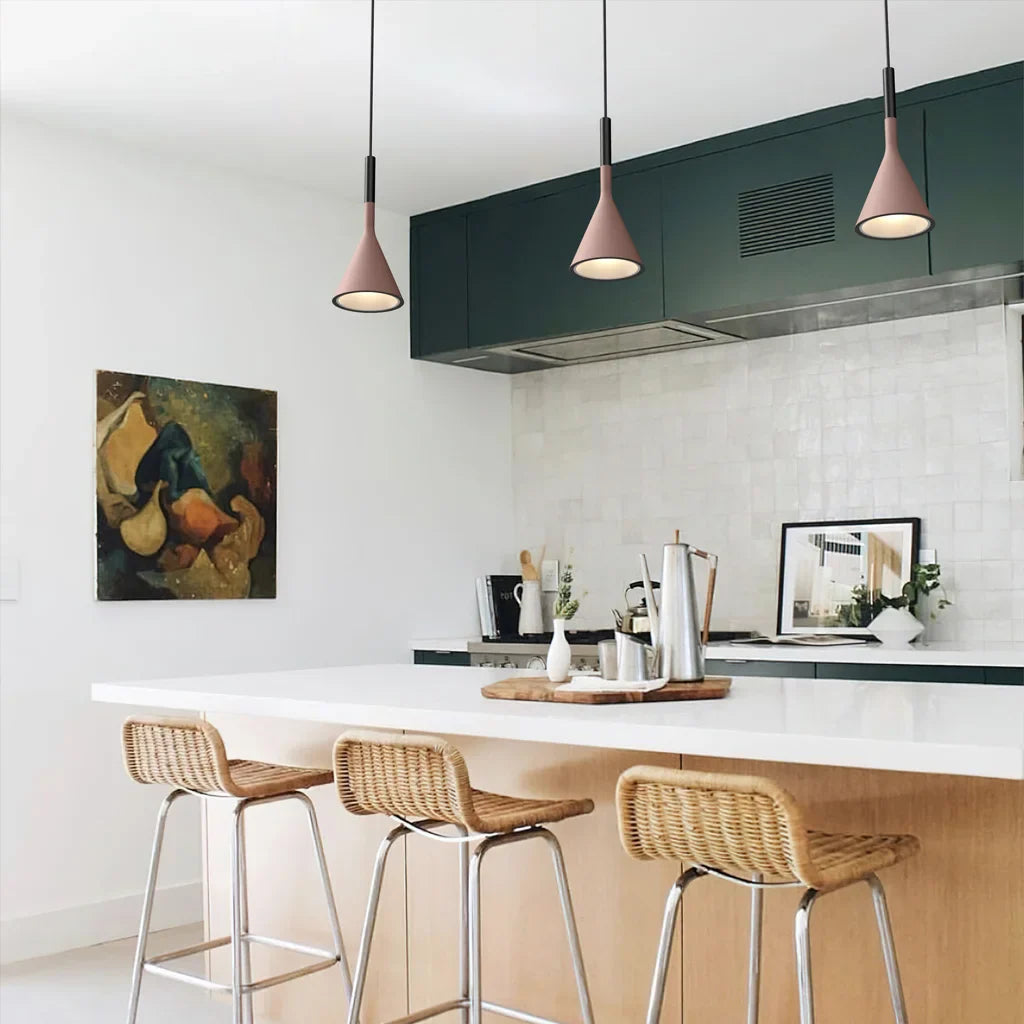 Moderne Pendelleuchte aus Zement - Stilvolle Hängeleuchte für Esszimmer und Wohnzimmer 4