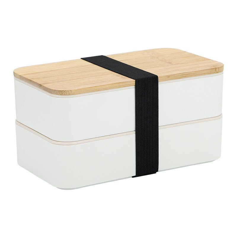 Mose - Minimalistische doppelstöckige Bento Lunchbox mit Besteck für unterwegs