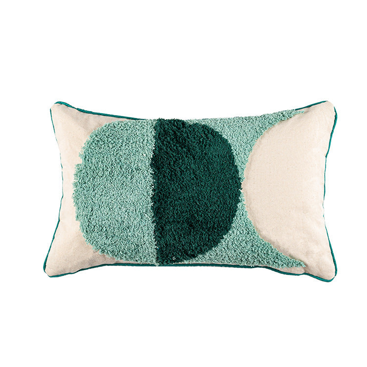 Misa – Geometrischer Samt-Kissenbezug im Boho-Design für Sofakissen