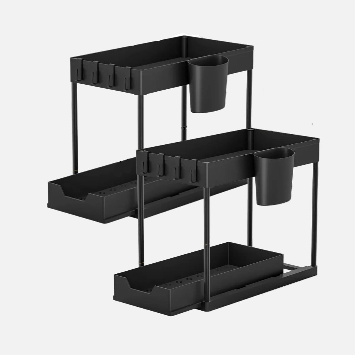 Oasi – Küchenliebhaber Küchenregal – Stehend mit Doppelt Verschiebbaren Schubladen für Optimale Ordnung 6