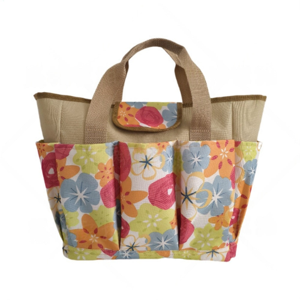 Praktische Gartenwerkzeugspeicher-Tasche aus strapazierfähigem Oxford-Stoff mit mehreren Fächern 0