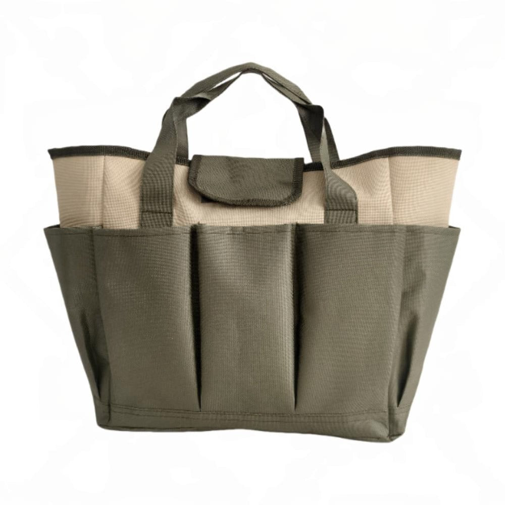 Praktische Gartenwerkzeugspeicher-Tasche aus strapazierfähigem Oxford-Stoff mit mehreren Fächern 4