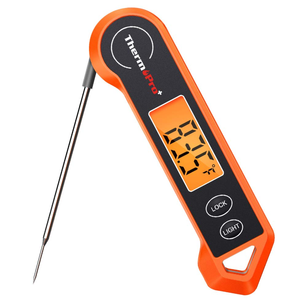 Präzises Digitales Fleischthermometer Mit Wasserdichtem Design Und Beleuchtetem Display 0