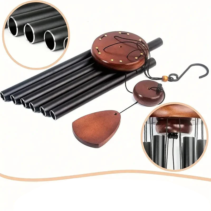 Rana – Gartenliebhaber Windspiel – Elegantes Metall Design, Beruhigende Klänge für Entspannung 5