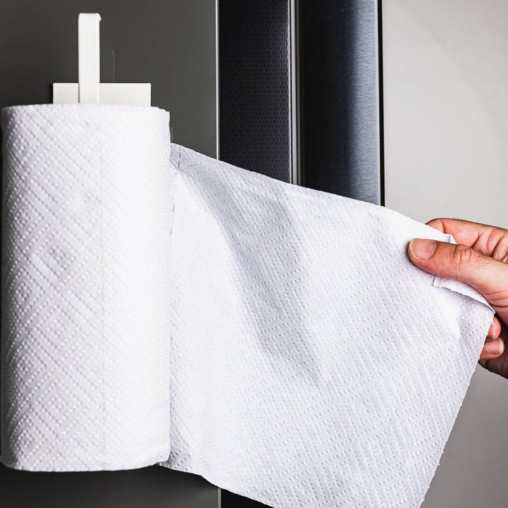 Raumsparender Papierhandtuchhalter - Langlebiges Eisen für Küche und Bad 8