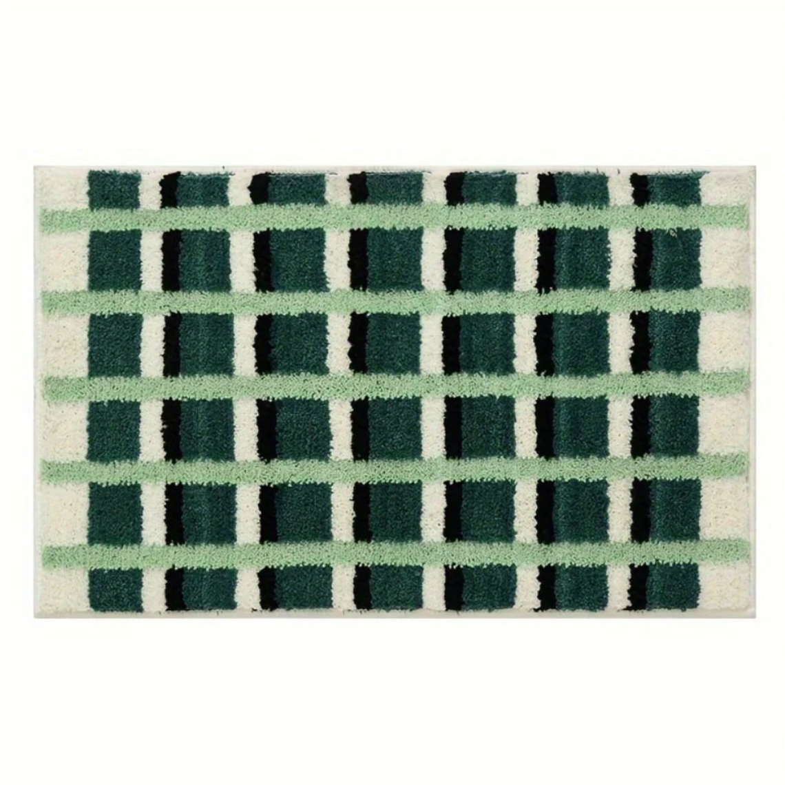 Oro - Geometrische Badematte weich rutschfest und pflegeleicht für Ihr Badezimmer