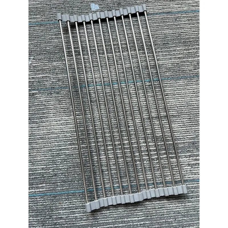 Silikon Edelstahl Ablassregal 47x24 cm - Platzsparend für Obst und Gemüse 1