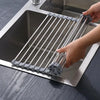 Silikon Edelstahl Ablassregal 47x24 cm - Platzsparend für Obst und Gemüse 5