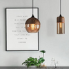 Skandinavische Pendelleuchte Holz mit getöntem Glas für modernes Esszimmer 4