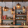 Skandinavische Pendelleuchte Holz mit getöntem Glas für modernes Esszimmer 6